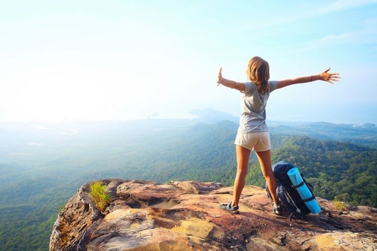 Standing on the edge of the world