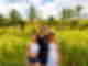 Friends in a rice field in Bali 