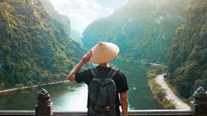 Traveller at Ninh Binh