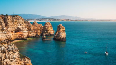 Ponta da Piedade Lagos Beach in Portugal