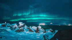 Northern Lights auroras in Iceland