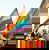 People with rainbow flags celebrating Pride in street in Europe
