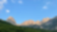 Mountains as the sun goes down in Valbone, in the Albanian Alps