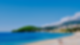 Landscape of beach in Himare, along the Albanian Riviera 