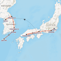 Japan & Korea Discovery Map