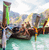 Group of travellers sat on long boats in thailand maya bay