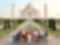 Group travellers at Taj Mahal in India